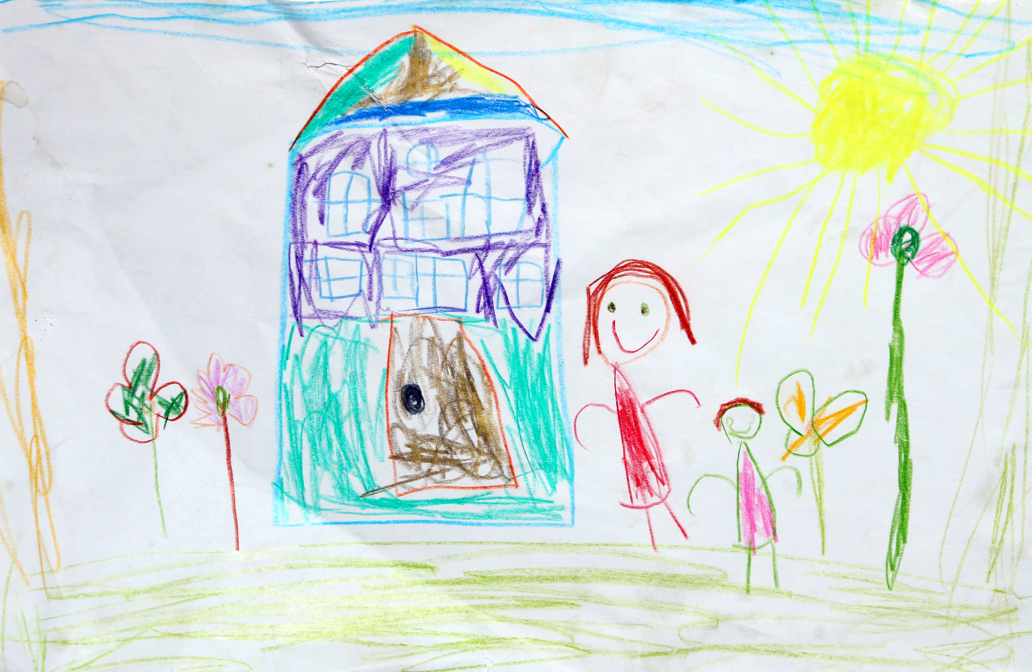 child drawing of house