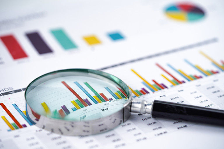 Magnifying Glass On Data Charts | AllAboutLean.com