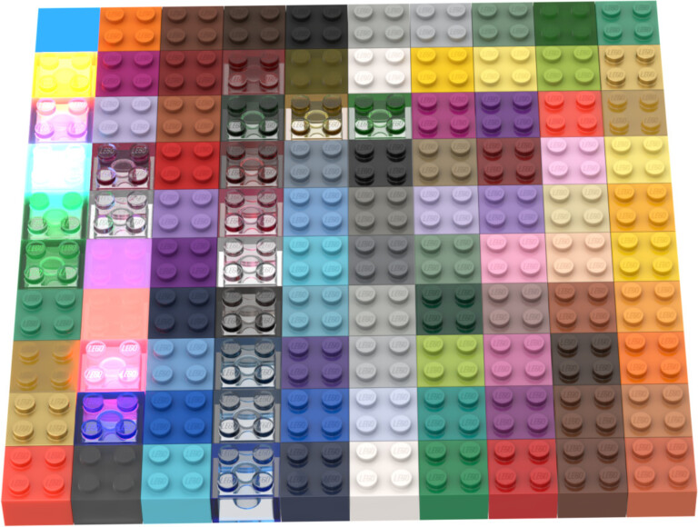 Lego Brick Colors Selection | AllAboutLean.com